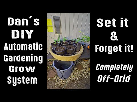 He wanted his garden to care for itself so he built an automatic "smart" gardening grow system!