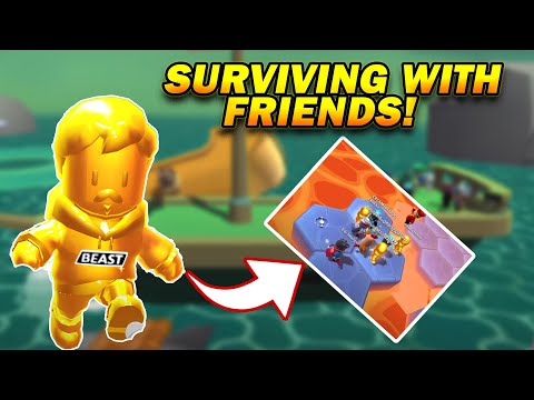 Surviving with Friends in Stumble Guys | Epic Gameplay Moments!