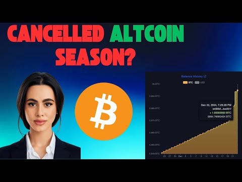 Bitcoin Whales Are Loading Up – BUT is the Altcoins Season Cancelled?