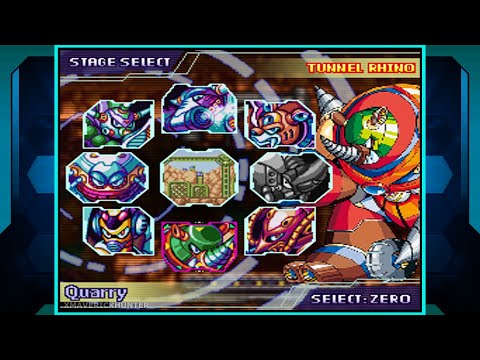 MegaMan X3: Zero Playable V4.4 ~ 100% Part 3 (Tunnel Rhino) 4K