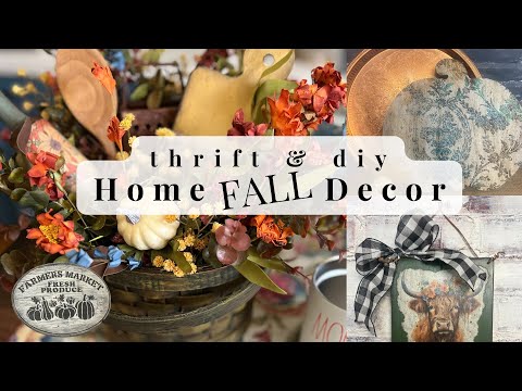 Thrift Store FALL Makeovers / Home Decor on a Budget / Thrift Flips for Resell