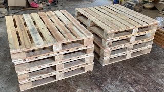 6 Amazing Woodworking Projects From Old Pallets Most Worth Watching - Cheap Furniture From Pallets