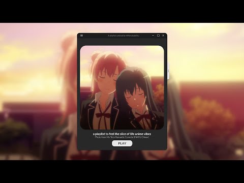 a playlist to feel the slice of life anime vibes