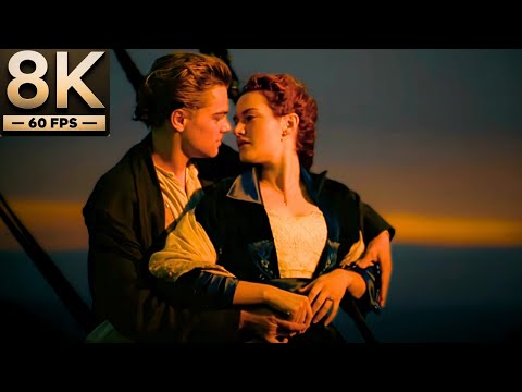 8K Remastered - My Heart Will Go On by Celine Dion | Leonardo DiCaprio, Kate Winslet | Titanic