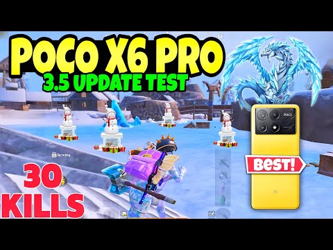 Poco x6 pro 🔥 pubg 3.5 update test | best gameplay new mood🔥