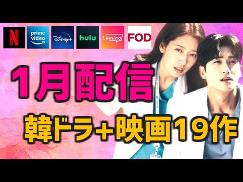 【日本配信】2024年1月に開始する韓国ドラマ/映画全19作品【Netflix Amazonプライムビデオ Disney+ Hulu Lemino FOD 簡単あらすじ キャスト】