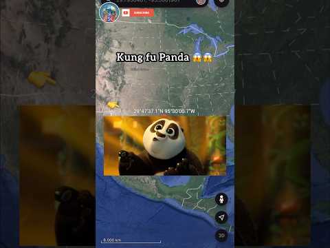 Kung fu Panda On Google Earth😱 #shorts