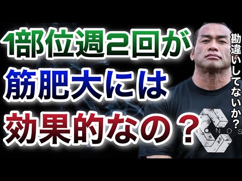 １部位を週２回やった方が良いというのは都市伝説なのか？【山岸秀匡/ビッグヒデ/切り抜き】