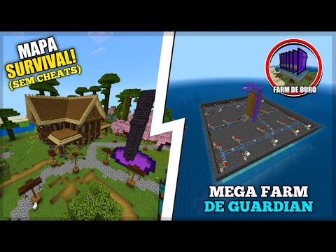 DOWNLOAD MAPA SURVIVAL (SEM CHEATS) COM FARMS, CONSTRUÇÕES TOPS E ITENS OPS - MOSTRANDO MAPAS #12