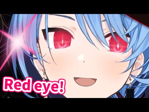 Sui-chan reveals her new outfit and turns her eyes red【Hololive/Eng sub/Hoshimachi Suisei】