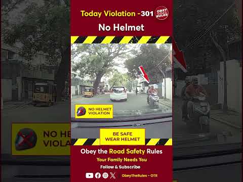 Today Violation 301  Unsafe Road Crossing #otr #roadsafety #chennaitrafficpolice