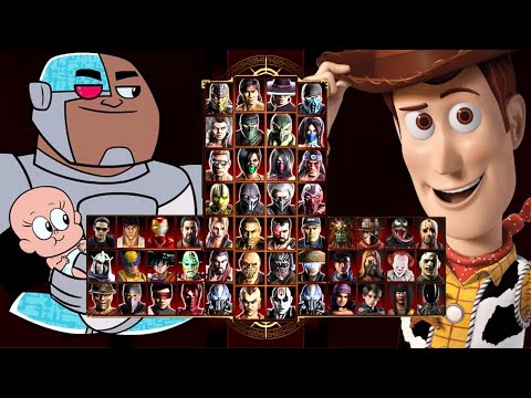 Mortal Kombat 9 - CYBORG TEEN TITÃNS & WOODY - Expert Tag Ladder - Gameplay @(1080p) - 60ᶠᵖˢ ✔