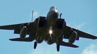 Go-around & High rate climb F-15 Eagle Landing USAF Kadena AB [嘉手納基地]