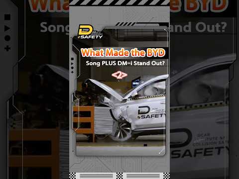 BYD SONG PLUS Offset Frontal Crash Test  #safetyfirst #crashtest #byd