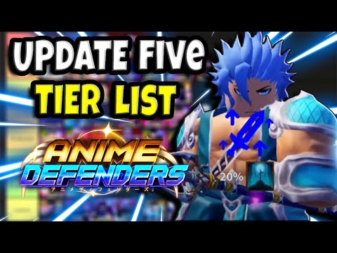 Update 5 Tier List | Anime Defenders