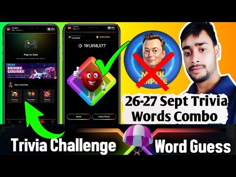 26 Sept BLove Dapp Trivia & Words Guess Combo | blove dapp trivia challenge | blove dapp word combo