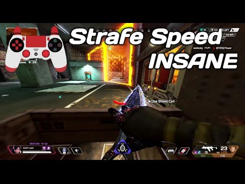 Unfair Controller Movement Speed looks like in Apex Fastest Claw Tap Strafer