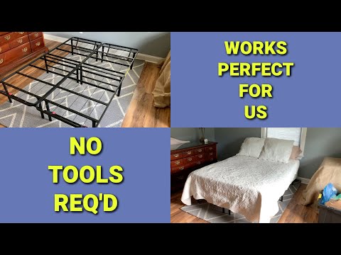 🛏️ Amazon Basics Bed Frame Review | Quality & Affordability in One ~ No Tools Req'd