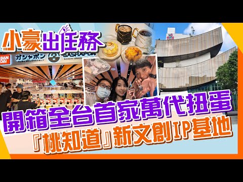 【#小豪出任務】扭起來!萬代扭蛋臺灣第一店插旗『桃知道』｜桃園版秋葉原公仔IP文創新基地｜最美蔦屋書店&最chill WIRED CAFE