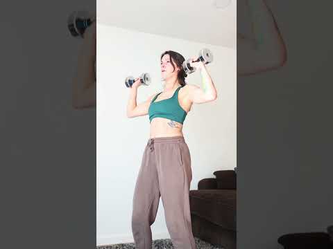 Come hit upper body with me! #dumbbell #homeworkouts