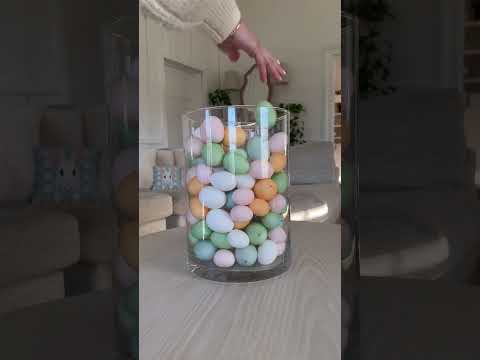 DIY Easter Egg Vase Arrangement #shorts #easter #diyhomedecor