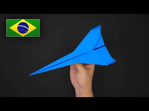 Como fazer um Avião de Papel Fácil que voa longe - Modelo 1