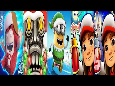 Subway Surfers VS Oddbods Turbo Run -Christmas Fuse VS Despicable Me - Minion Rush Temple Run 2