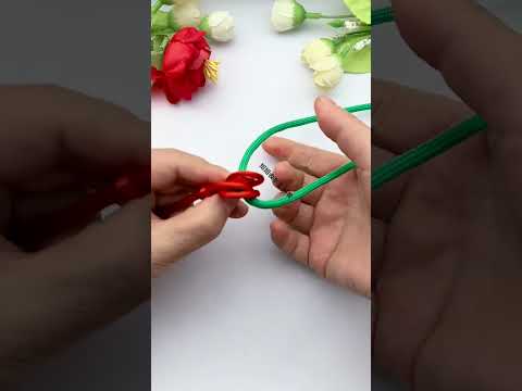 Very easy to learn, rope braiding skills sharing, handmade DIY, fancy knotting, rope tying, pend