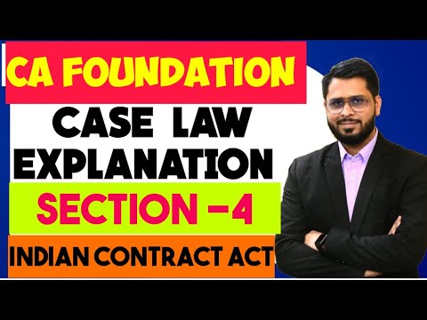 Section 4 of Indian Contract Act Case Studies #cafoundation #businesslaws #cmainter | Kunjay Gaurav