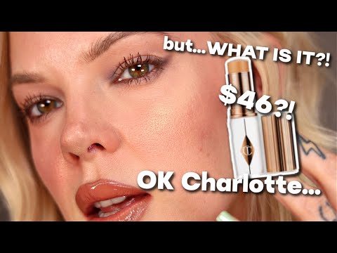 BUT WHAT IS IT?! Charlotte Tilbury Unreal Skin Sheer Glow Tint Hydrating Foundation Stick Review