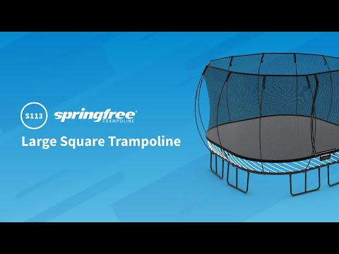 Springfree Large Square Trampoline S113