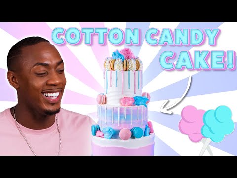 Making a Cotton Candy Cake: Step-By-Step Tutorial