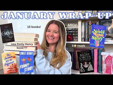 January reading wrap-up! (15 books, new releases, 5⭐️ reads)