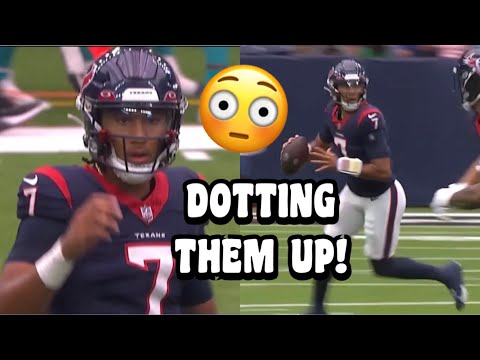 CJ Stroud ‘SHREDDED’ the Dolphins 🔥 Texans Vs Dolphins NFL Preseason highlights