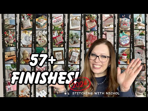 I Finished 57+ CROSS STITCH PROJECTS in 2024! (Flosstube Bonus Episode)