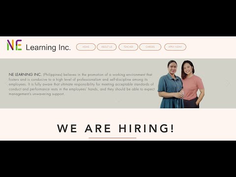 NE LEARNING INC. (Philippines) HOMEBASED  ESL COMPANY/ FULLTIME-PARTTIME/FIXED SALARY