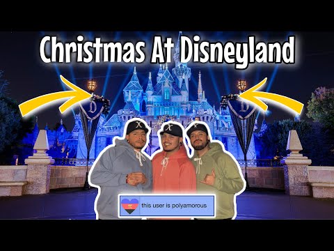 Christmas At Disneyland 🎄 #Polyamorous #Throuple #Christmas #Disneyland #Disney