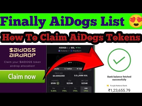 "How to Claim AiDogs Airdrop Tokens | Step-by-Step Guide"