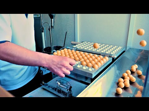 Japanease pancake balls "baby castella" was made very fast