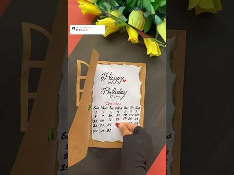 Comment your birthday date for this type of video|Handmade birthday card idea|Easypapercraft#shorts