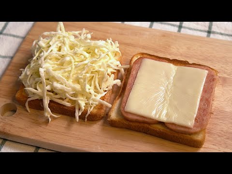 Korean street cabbage toast recipe / 나혼자산다 김치훈 토스트