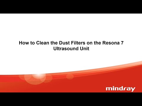 How to Clean the Dust Filters on the Resona 7 Ultrasound