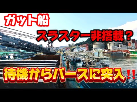 【2024】【船乗り】年末ガット船の積込待機！スタンバイから右着けバース接岸突入！