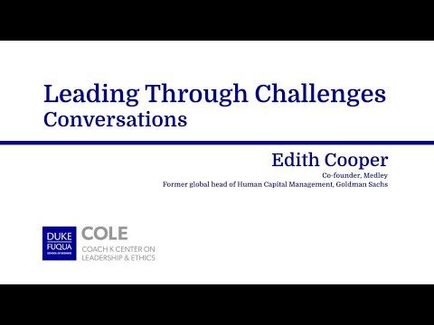 COLE Leading Through Challenges Conversations with guest speaker: Edith Cooper