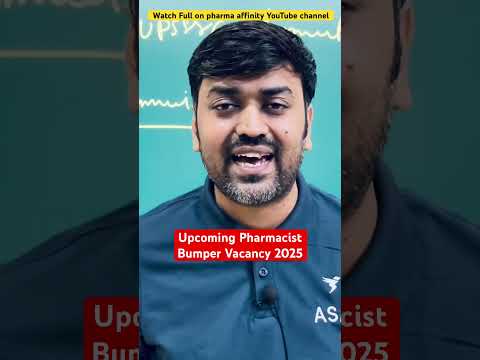 Upcoming Pharmacist Bumper vacancy 2025 || Latest Update Govt. Jobs