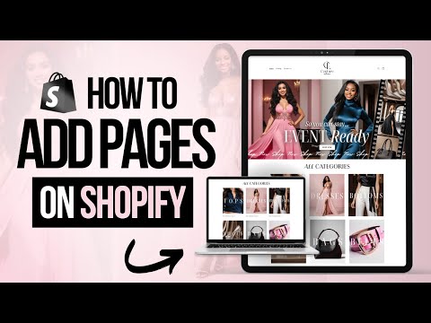 HOW TO ADD PAGES ON Shopify | Pages, Menu Links & More