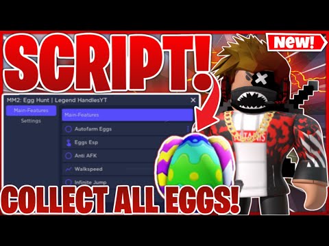 Murder Mystery 2 Egg Hunt Script GUI Hack (COLLECT ALL EGGS, EGG AUTO FARM) *PASTEBIN 2024*