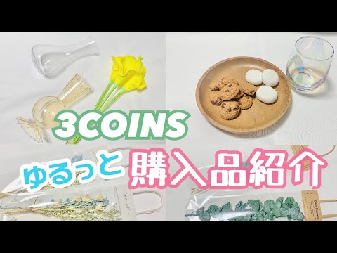 【３COINS】〜ゆるっと購入品紹介しました〜【音声なし字幕のみ】