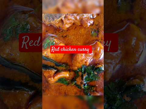 # Red chicken curry  recipe # special dish ,😋spicy 🔥 and very tasty dish 🍗💥##