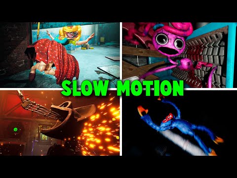 All Bosses Death in SLOW MOTION! - Poppy Playtime: Chapter 3 vs Chapter 2 vs Chapter 1